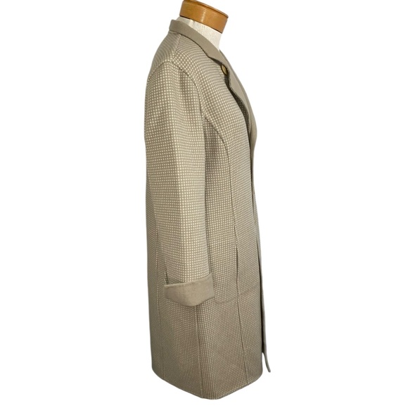 Worth Petite Small Long Reversible Wool Tan Coat - Picture 8 of 10